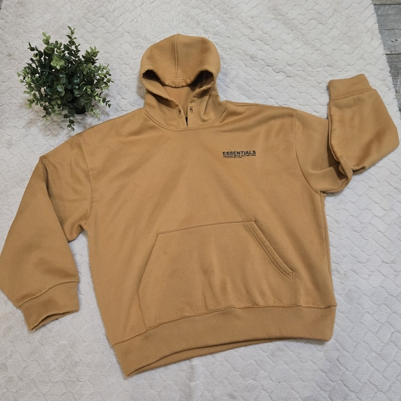 Essentials Other - DR Essentials Fear of God Yellow Gold Hoodie, Men's Size Small